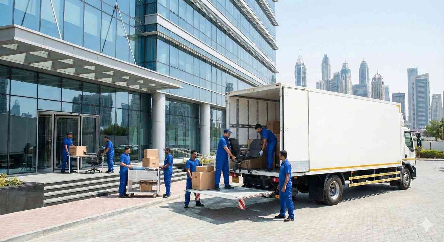 Professional packers and movers loading moving boxes in Mangalore